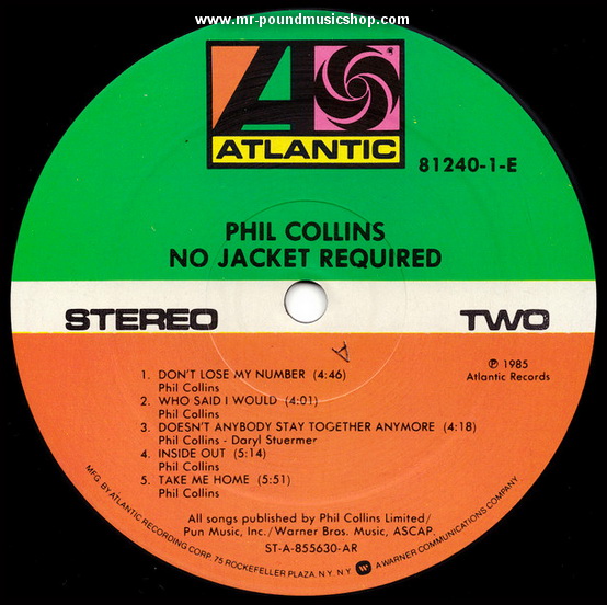 Phil Collins - No Jacket Required