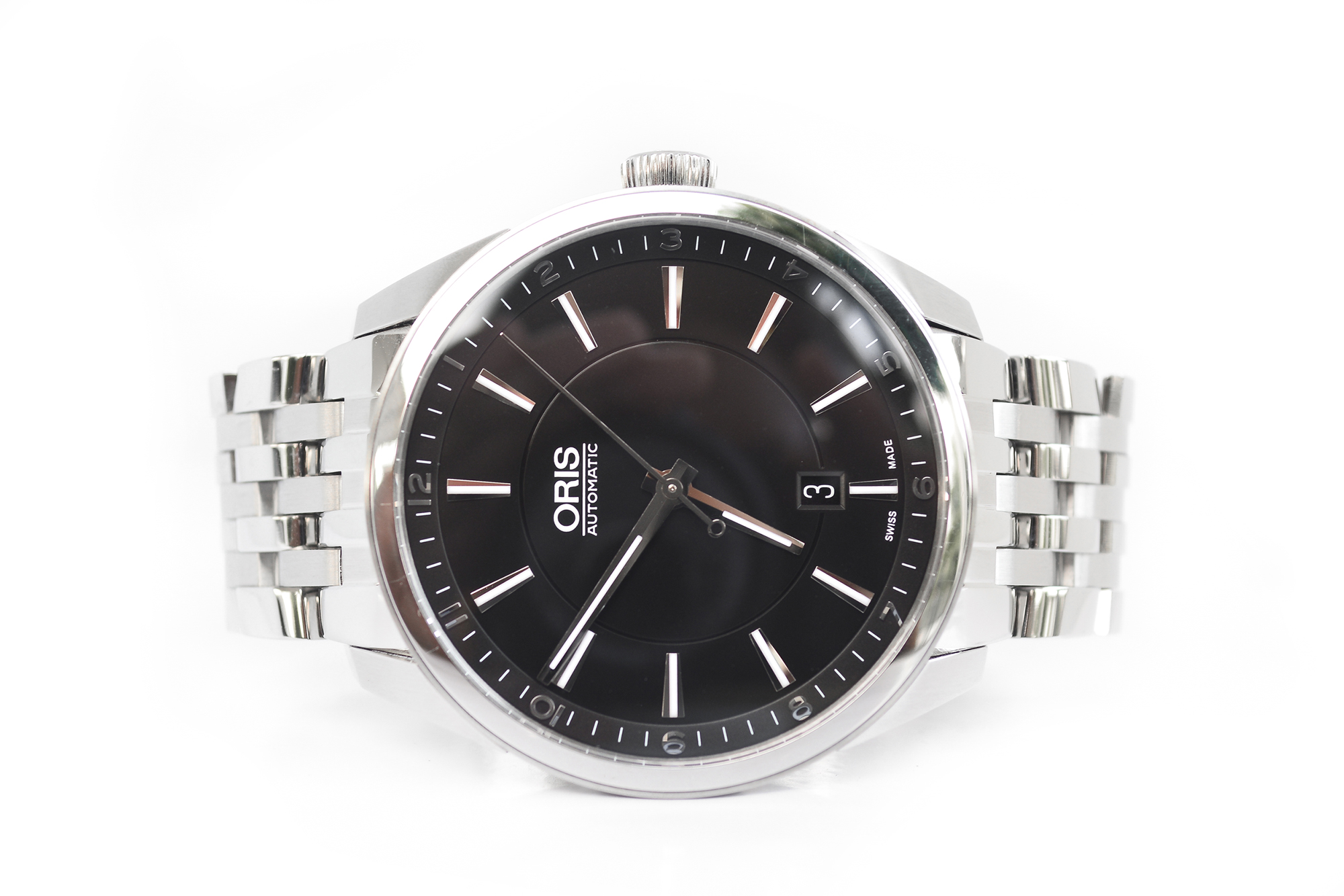 Oris Artix Date Automatic King Size หน้าดำ