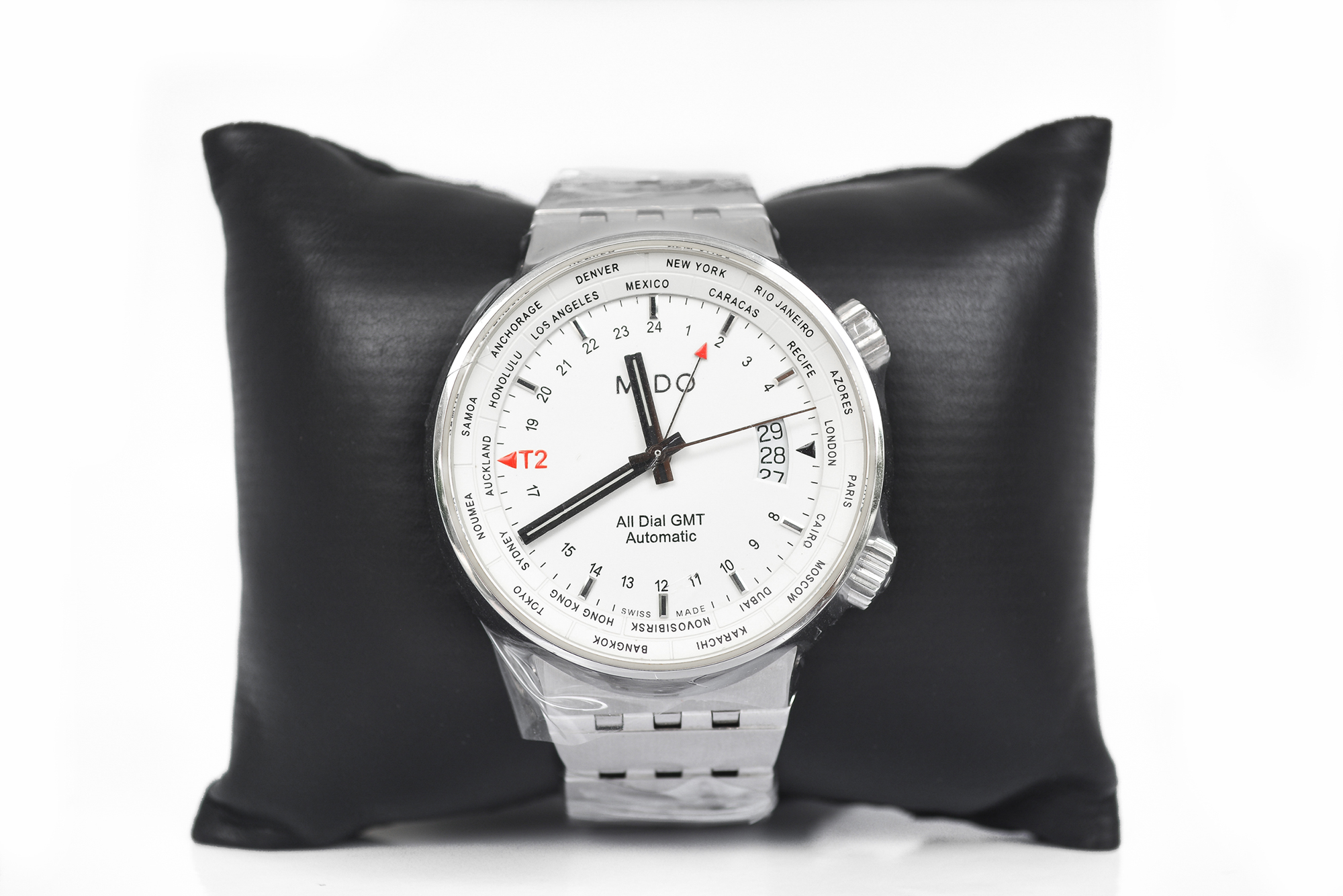 Mido All Dial GMT Automatic King Size หน้าขาว