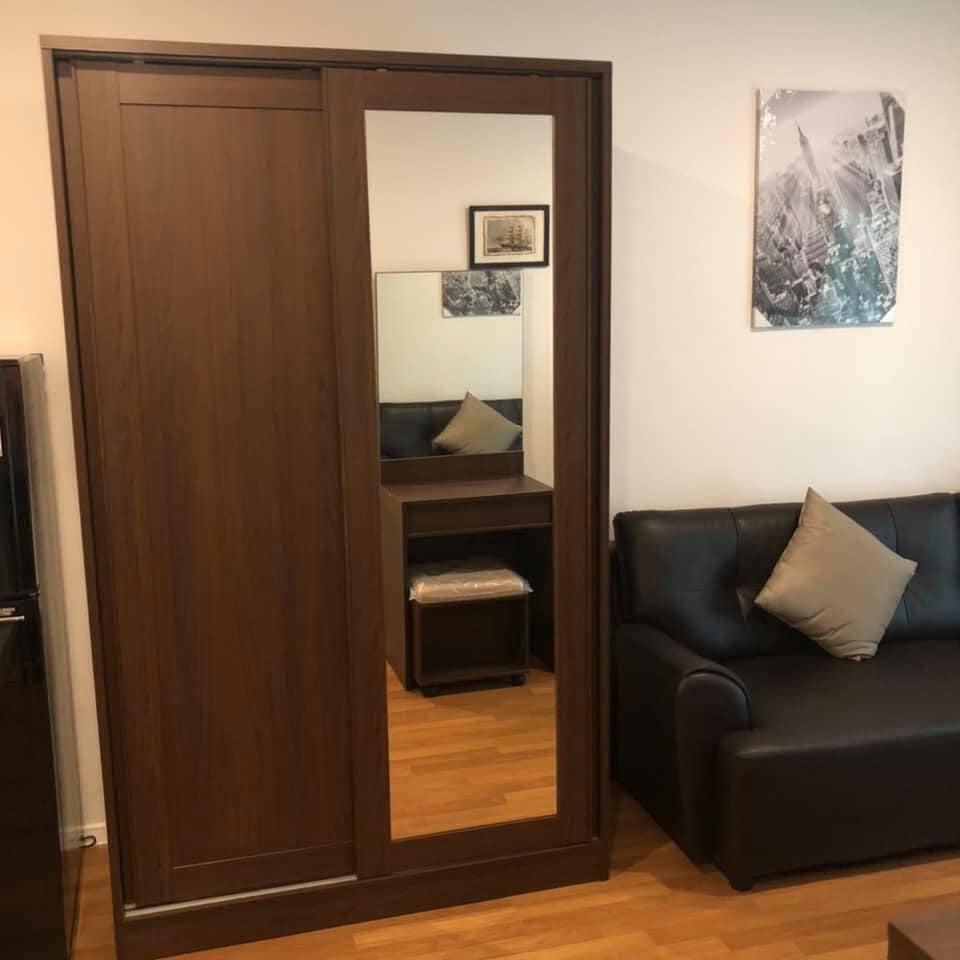 ให้เช่าคอนโด Lumpini Place Bangna Km.3 (ลุมพินี เพลส บางนา กม.3)หลังเซ็นทรัล 1 ห้องนอน ขนาด 26.13 ตรว. ตึก B ชั้น 2 ห้องมุม