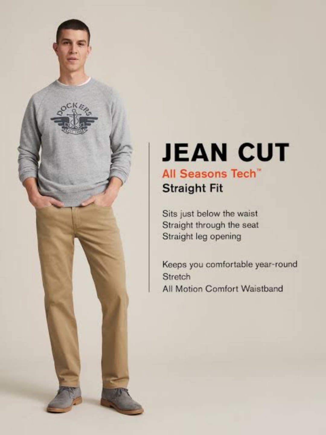 Dockers All Season Jean Cut Sim & Straight Fit Pants