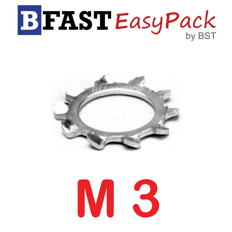 แหวนจักรนอกสแตนเลส SUS M3 (30 ตัว/ถุง)