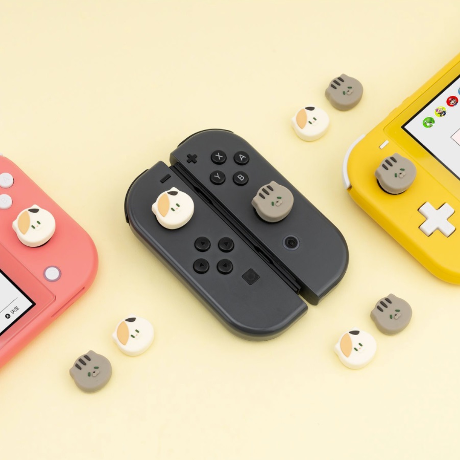 GeekShare ของแท้ ซิลิโคนอนาล็อก Switch joy-con (กล่อง2คู่)