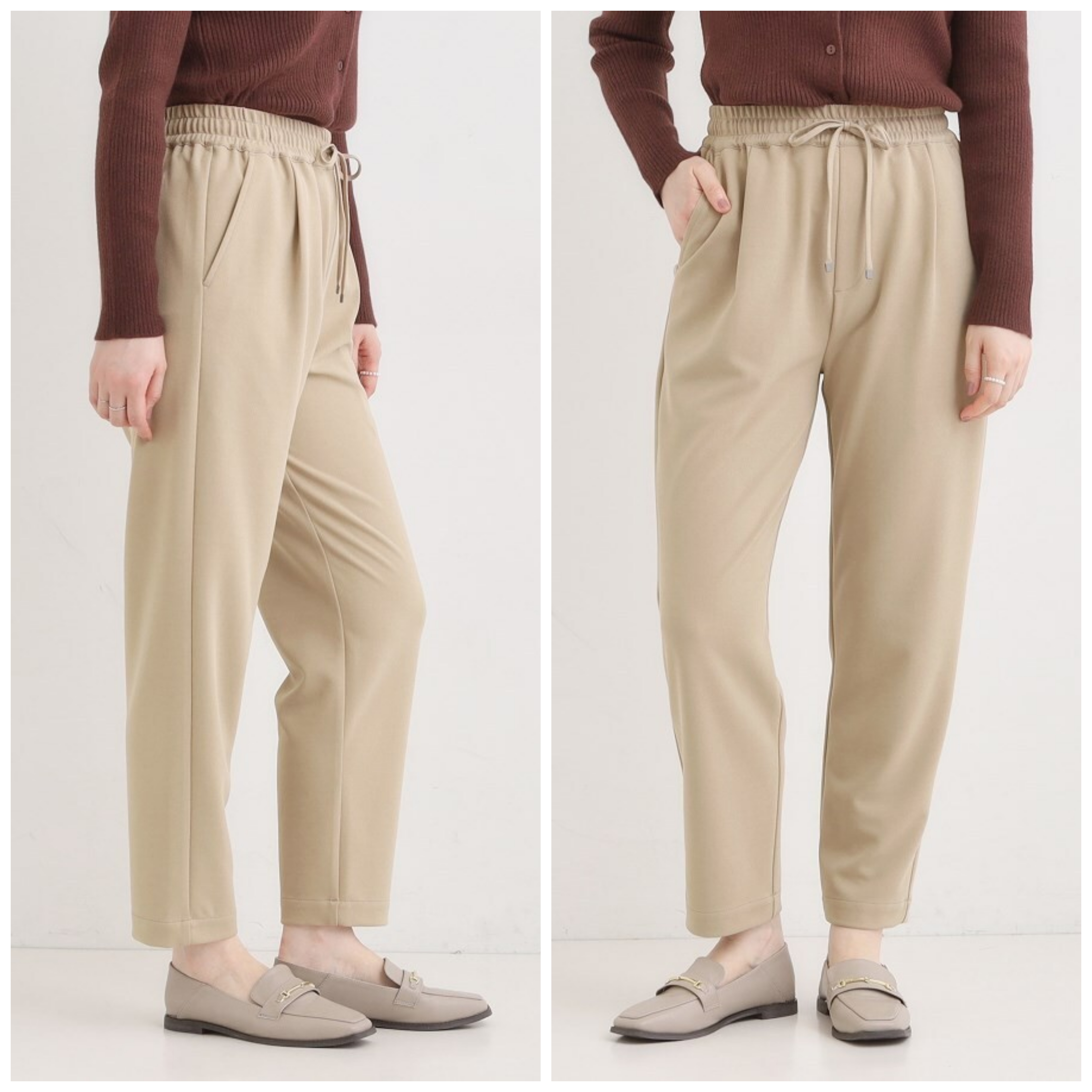 Shoo La Rue Women's Smart Easy Tapered Stretch Pants