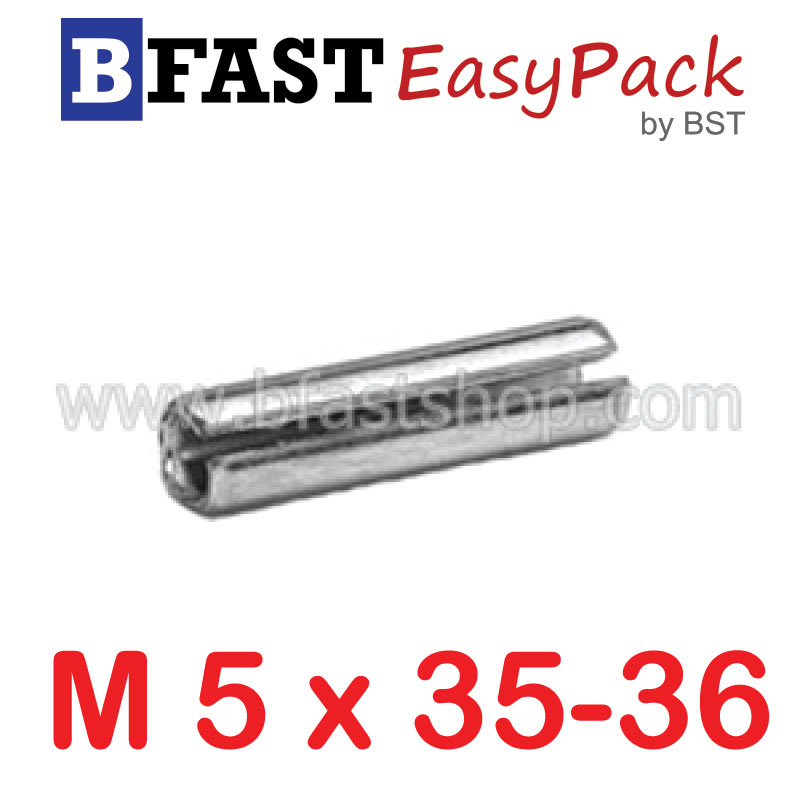 ปิ๊นตะกุดสแตนเลส SUS M5 x 35-36 (3 ตัว/ถุง)