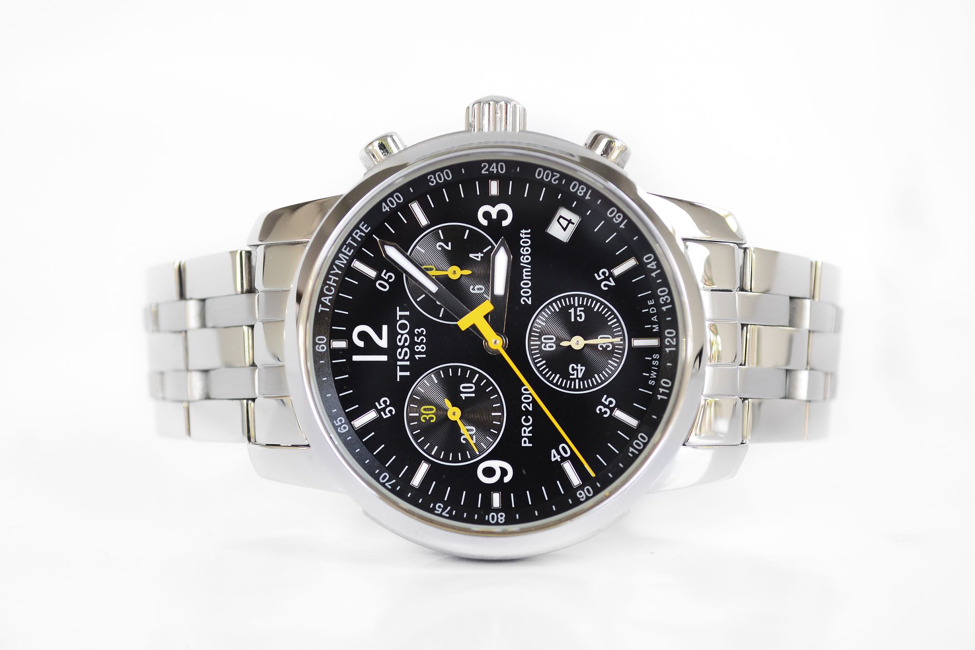 Tissot PRC200 Chronograph Quartz หน้าดำ (Sold)