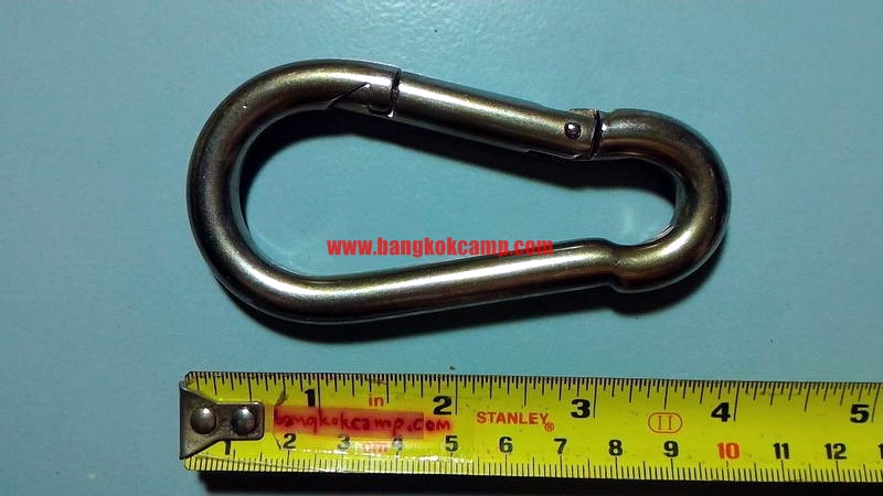 คาราบิเนอร์ Carabiners สแน็ปลิงค์ Snaplink ตะขอเกี่ยว ขนาด10มม. - สแตนเลส ใช้งานได้หลากหลาย ..แข็งแรง ทนทาน