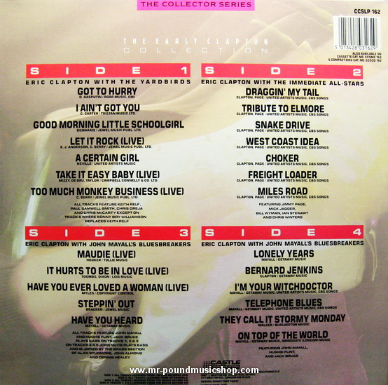 Eric Clapton Feat. The Yardbirds, Jimmy Page and John Mayall's Blusesbreakers - The Early Clapton Collection