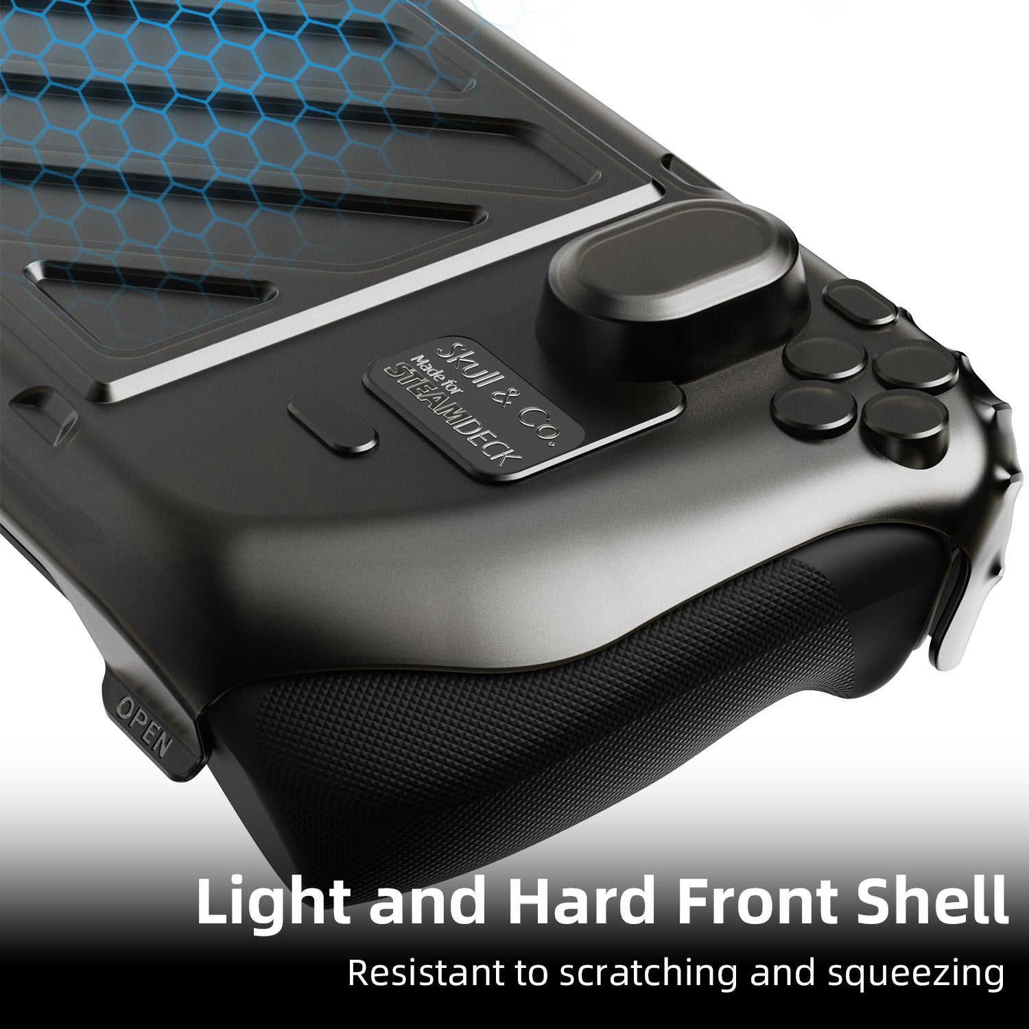 Skull & Co. The HardShell Front Cover for Steam Deck LCD/OLED StandGrip (GripCase)