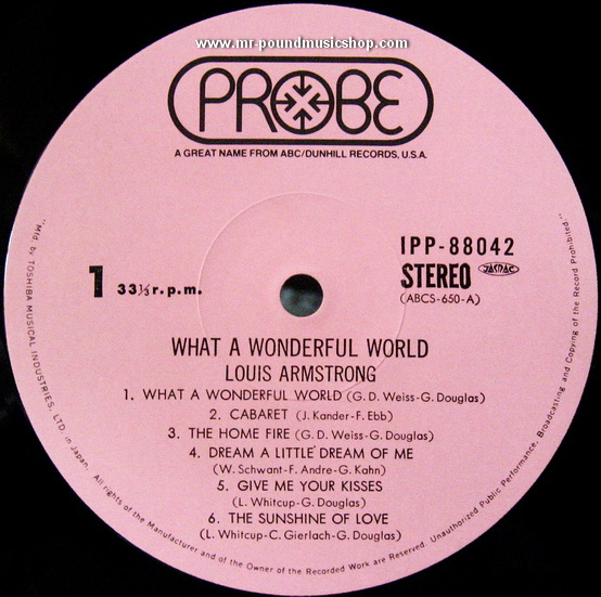 Louis Armstrong - What A Wonderful World