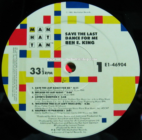 Ben E. King - Save The Last Dance For Me