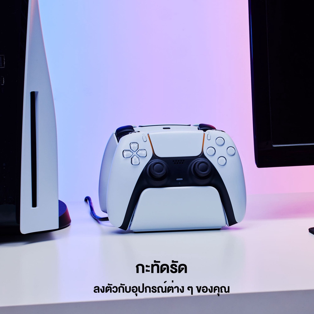 HyperX แท่นชาร์จจอย 2 จอย – Charging Station for DualSense™ Wireless Controllers for PS5 (ประกันศูนย์ไทย 2 ปี)