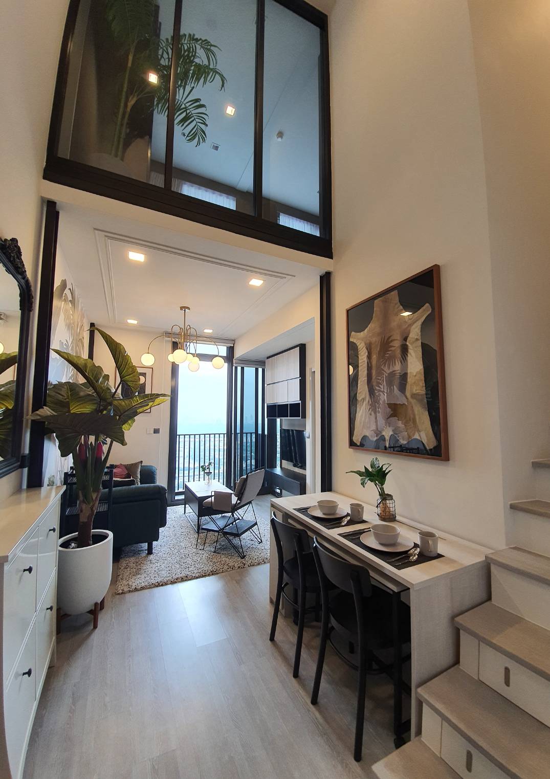 ขาย / ให้เช่าคอนโด The Line sukhumvit 101 (เดอะไลน์ สุขุมวิท 101) 1 ห้องนอน 1 ห้องน้ำ ( Duplex) วิวแม่น้ำ+บางกระเจ้า