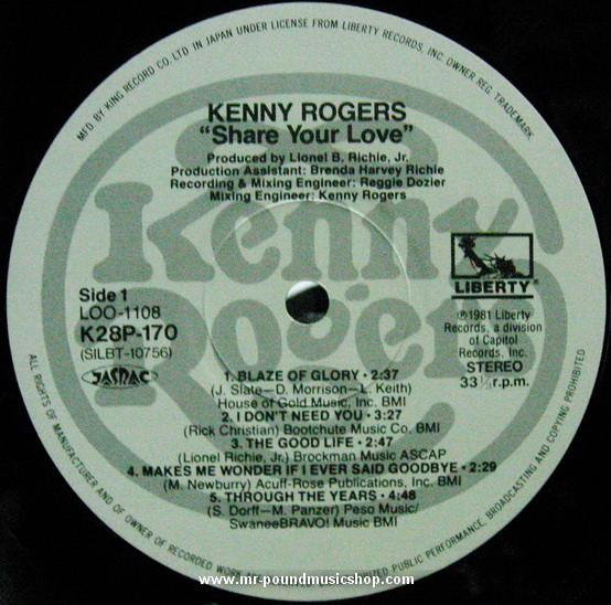 Kenny Rogers - Share Your Love