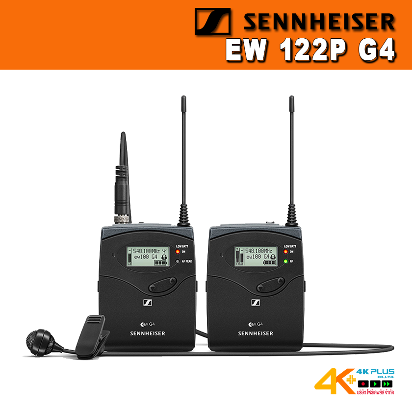 Sennheiser EW 122P G4 Cardioid Clip-On Microphone Wireless System