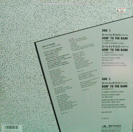 Commodores - Goin' To The Bank