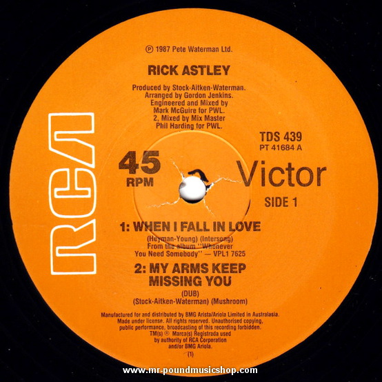 Rick Astley - When I Fall in Love / My Arms Keep Missing You