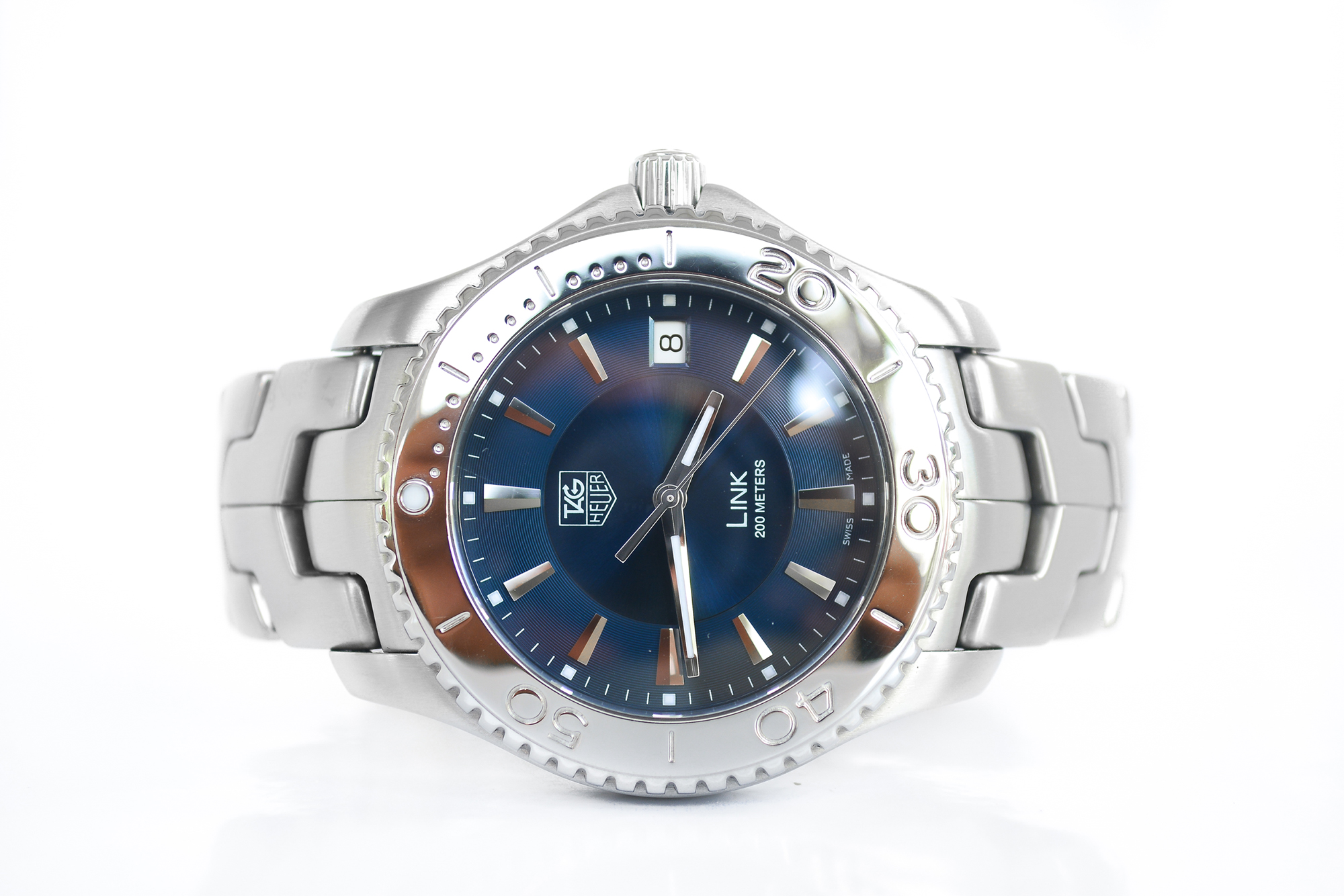 Tag Heuer New Link King size Quartz หน้าน้ำเงิน
