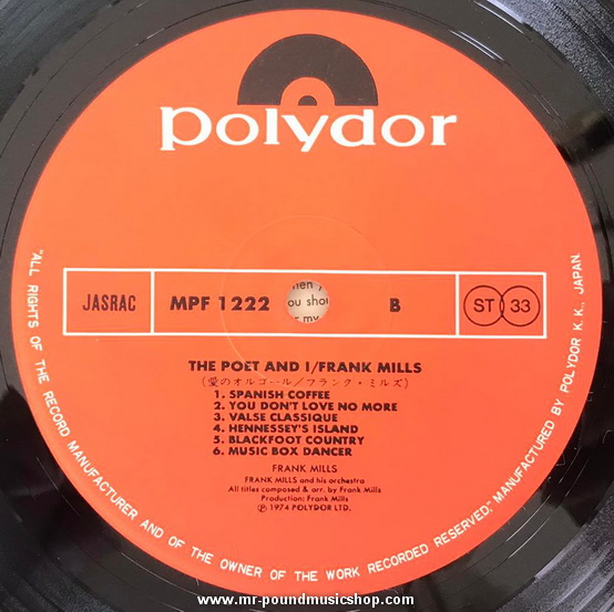 Frank Mills - The Poet And I