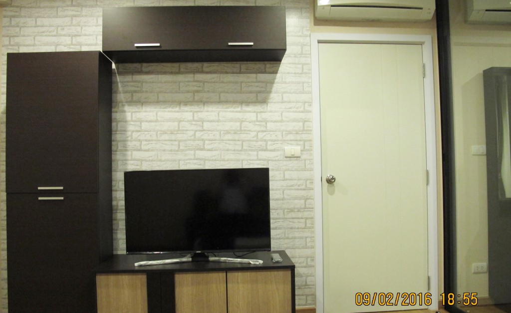 ให้เช่าคอนโดเดอะ ทรี อินเตอร์เชนจ์ (The Tree Interchange) 1 ห้องนอน ขนาด 36 ตร.ม. ชั้น 18 ทิศใต้ วิวแม่น้ำ