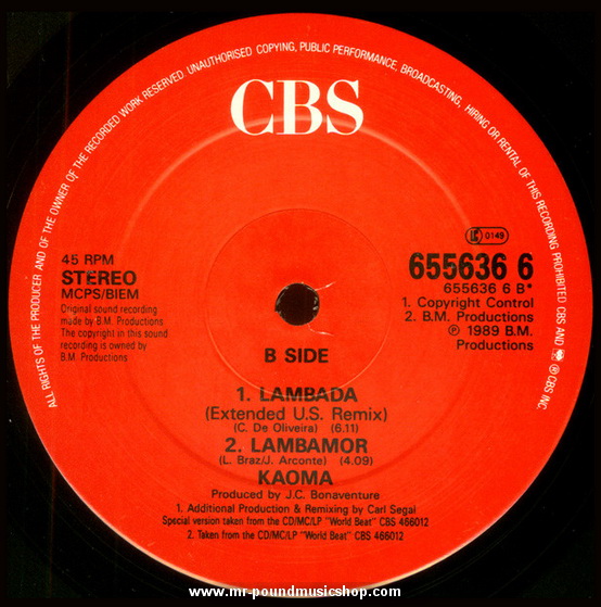 Kaoma - Melodie D'Amour / Lambada