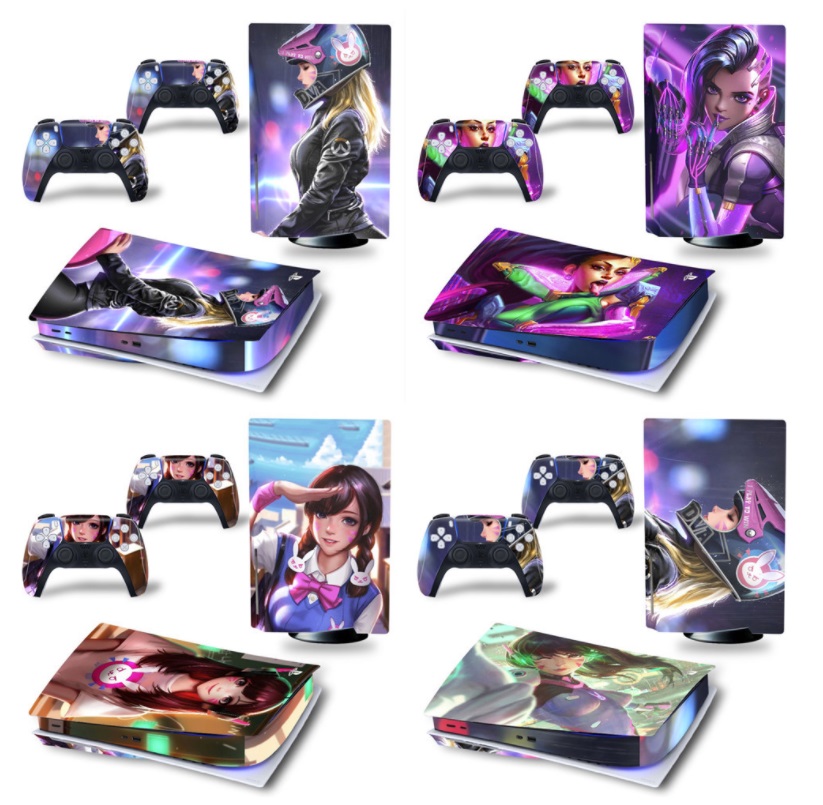 PS5 รุ่นดิจิตัล เครื่องรุ่นแรก สติกเกอร์ติดเครือง+จอย ไวนิลไม่ทิ้งคราบกาว