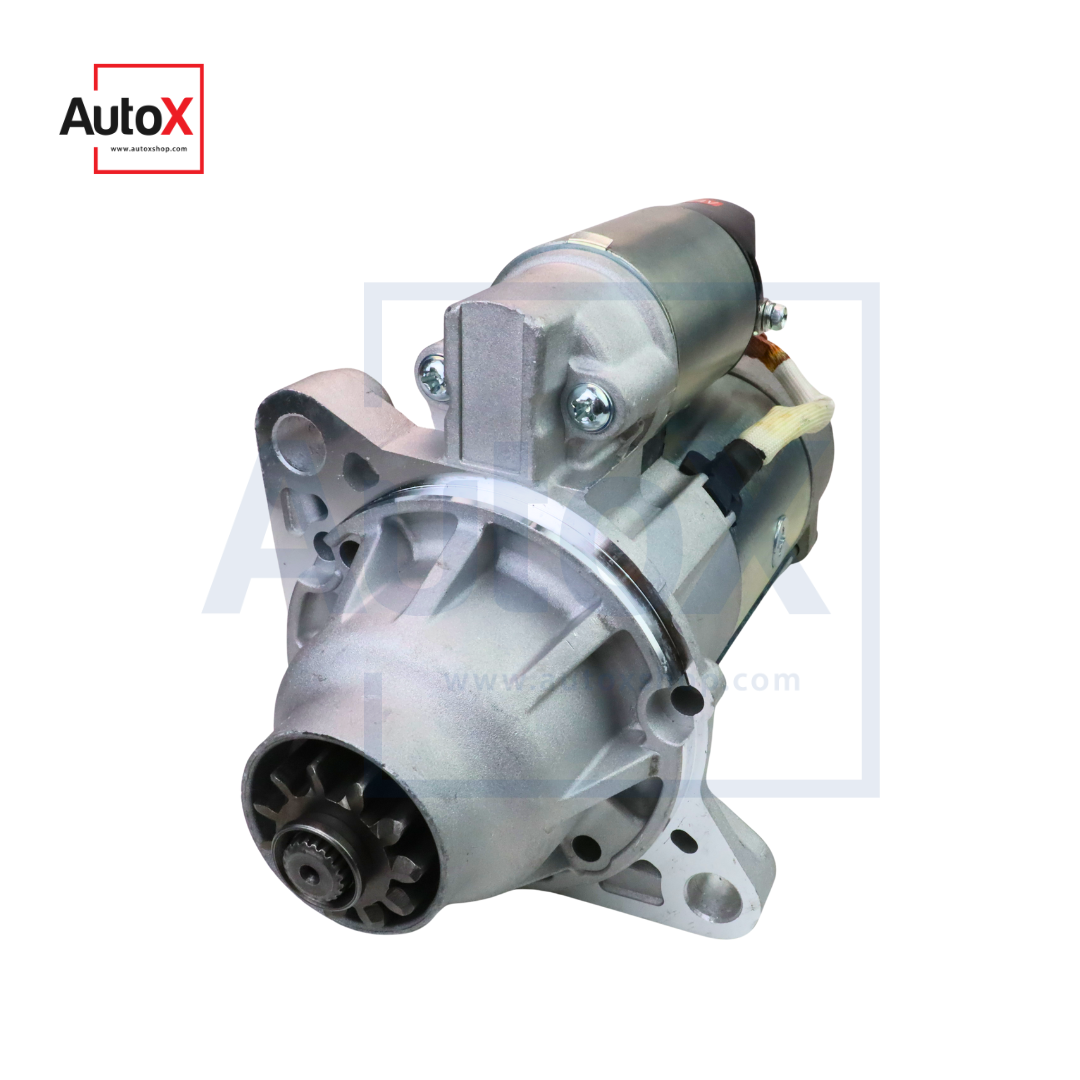 ไดสตาร์ท Mitsubishi Fuso 6D17 6M60 ตรงเดิม หูกลวง เสื้อเงิน 11T 24V 5kw (ใหม่)