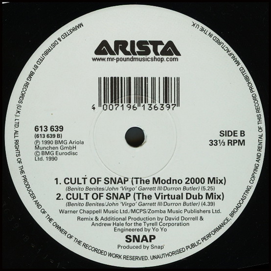 Snap! - Cult Of Snap (Remix! By Dave Dorrell)