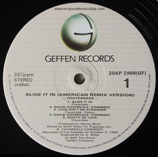 Whitesnake - Slide It In (American Remix Version)