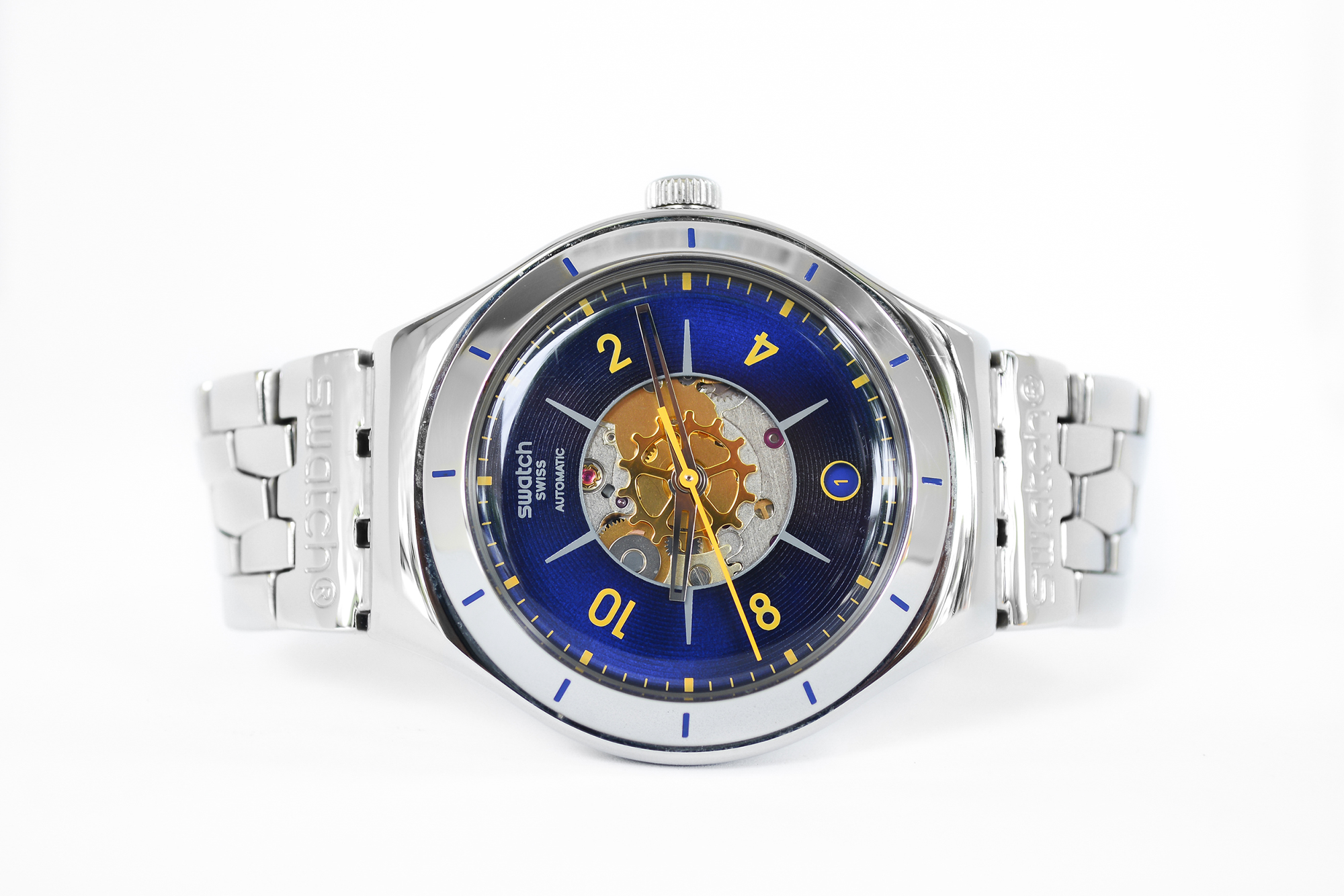Swatch Swiss automatic หน้าน้ำเงิน ตูดเปลือย (Sold)