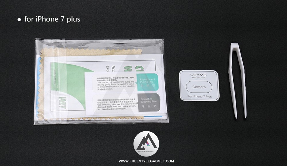 USAMS Camera Lens Glass 9H - ฟิล์มกระจกนิรภัยกันรอยเลนส์กล้อง