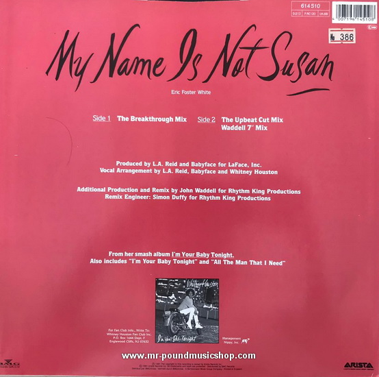 Whitney Houston - My Name is Not Susan