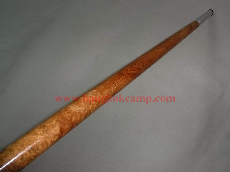 ไม้หายาก... ไม้ตะพด(ไม้ปุ่มมะค่า, ปมมะค่า) ลายสวยมาก หัว+ท้ายไททาเนียม หัวทรงป้าน