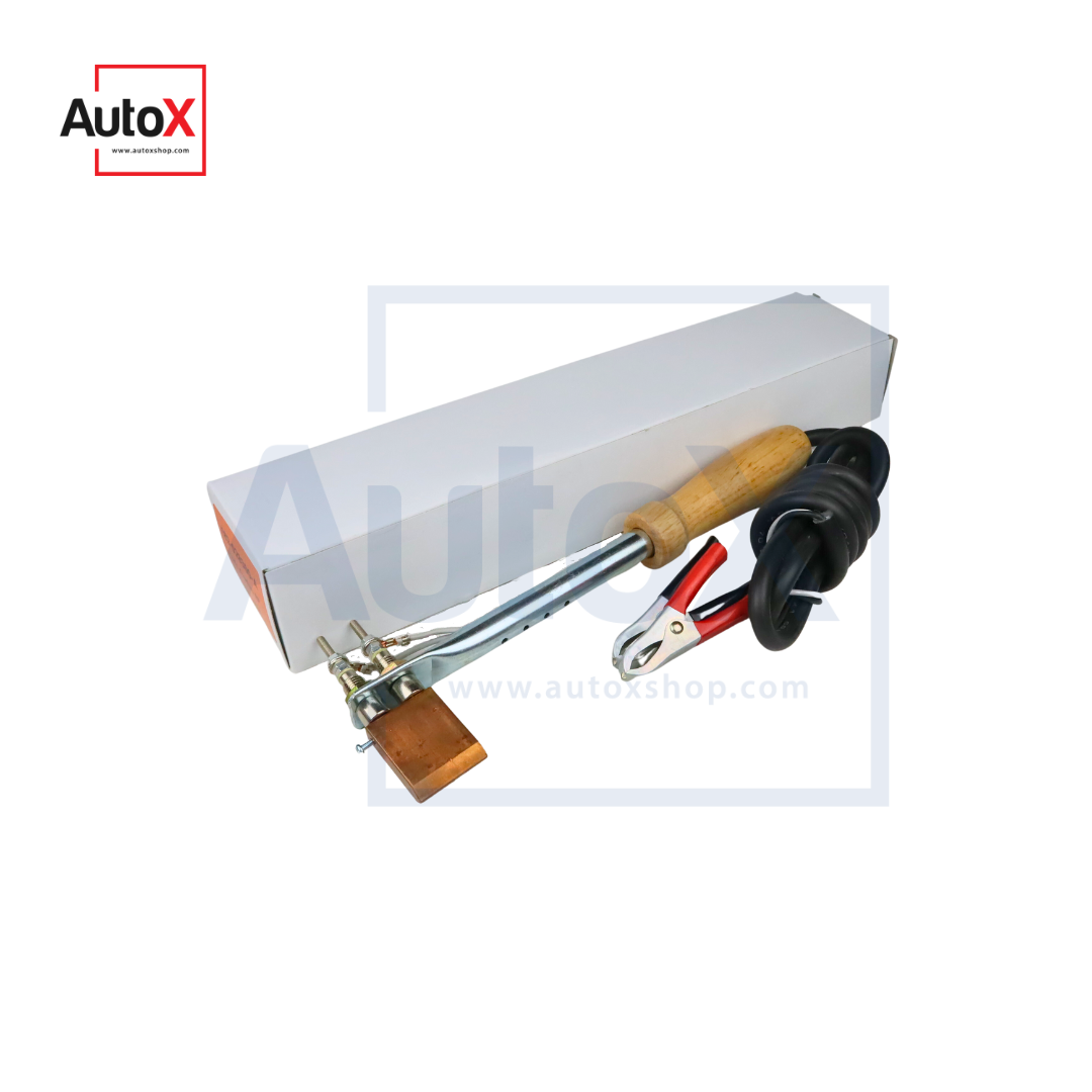 หัวแร้งบัดกรี ด้ามฆ้อน 12V 300W คีบแบตเตอรี่ (ใหม่)