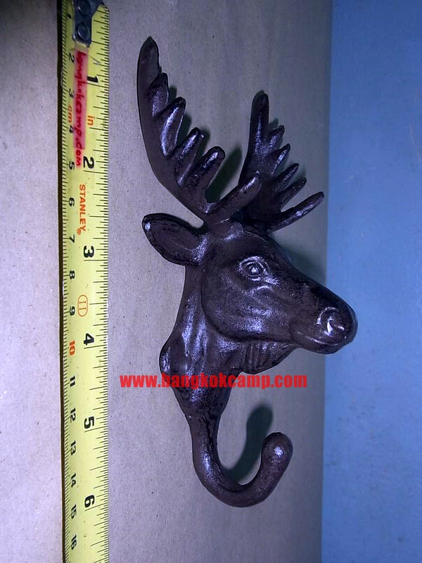 กวางเหล็กหล่อ 1ตะขอ...สวยคลาสิก