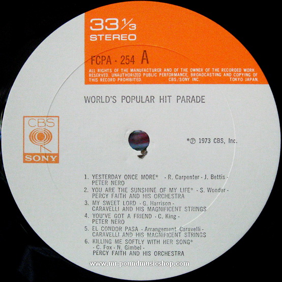 Various Artists - World's Popular Hit Parade