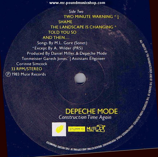 Depeche Mode - Construction Time Again