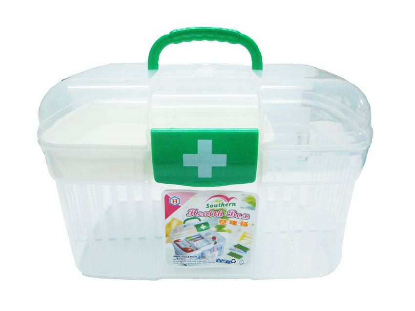 กล่องยาสามัญประจำบ้าน (Medical Box) รุ่น PK01 สีเขียว - size S