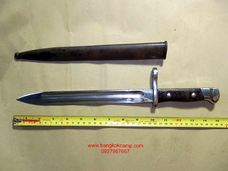 มีดทหารเยอรมัน Chile Mauser Bayonet M1889 made by Weyersberg Kirschbaum u.CO Solingen Made in GERMANY