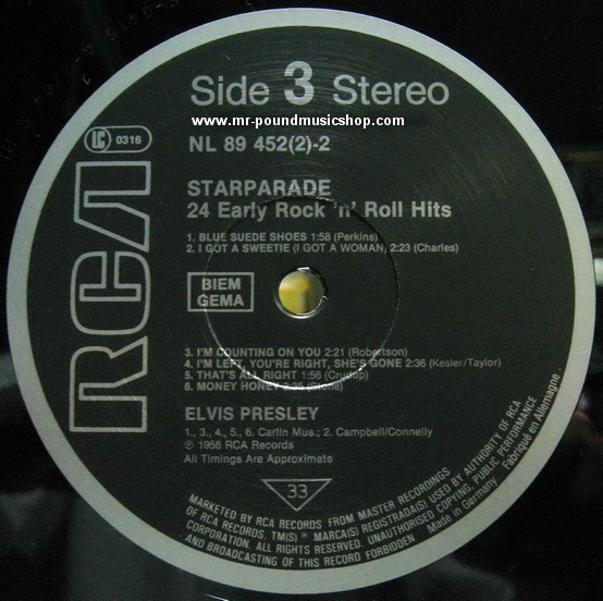 Elvis Presley - Starparade / 24 Early Rock 'n' Roll Hits