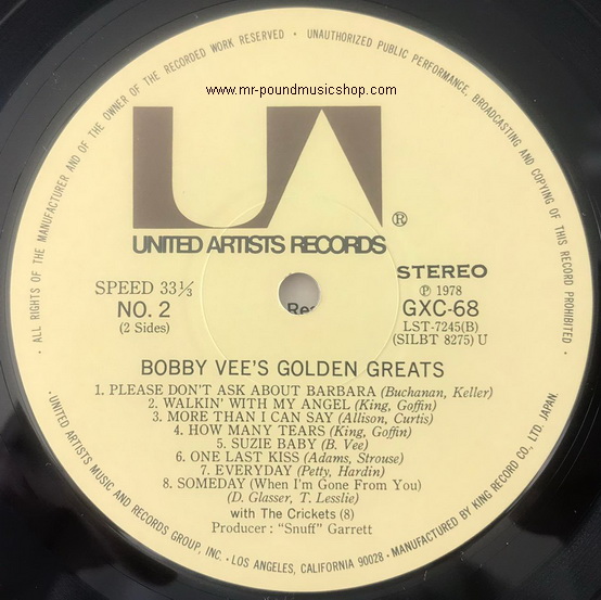 Bobby Vee - Bobby Vee's Golden Greats
