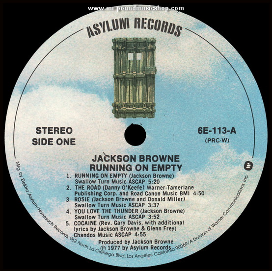 Jackson Browne - Running On Empty