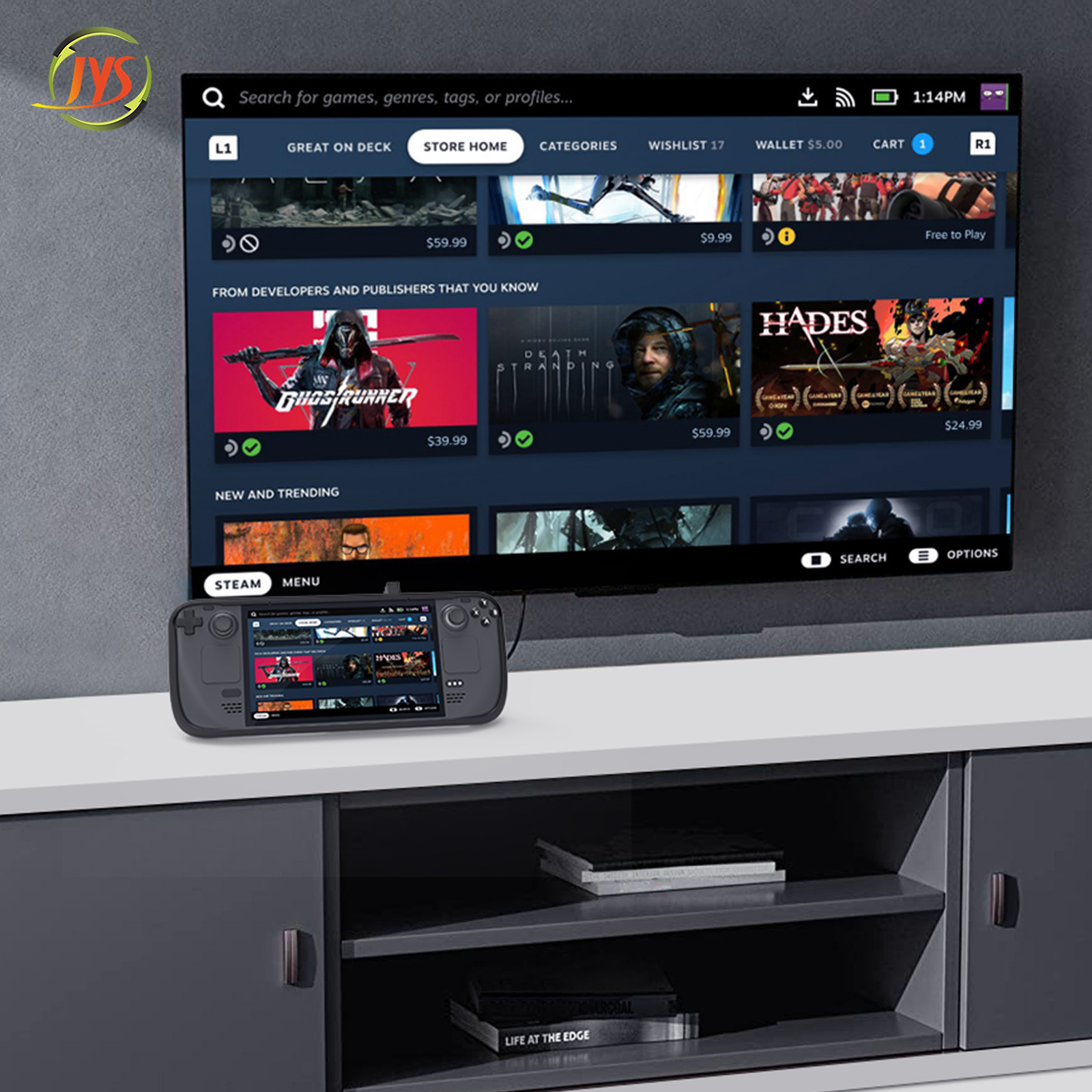 JYS Steam Deck TPU Case & Sticker JYS-SD009