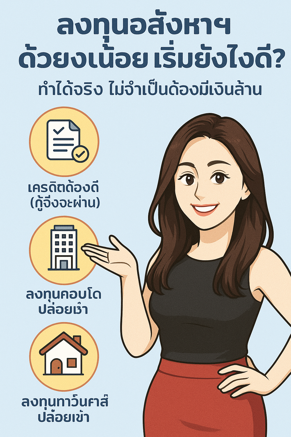 ลงทุนอสังหาฯ ด้วยงบน้อย เริ่มยังไง? มือใหม่ก็เริ่มได้ไม่ต้องมีเงินล้าน