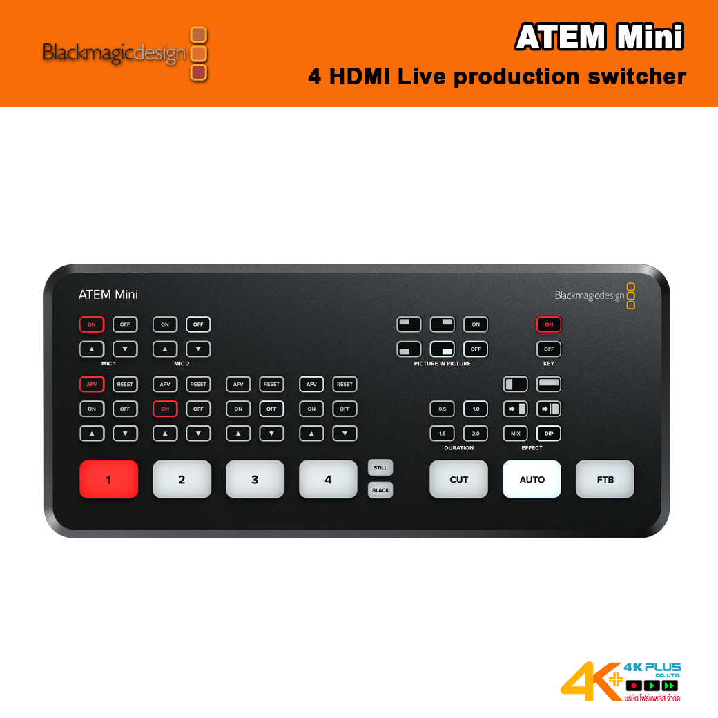 ATEM Mini 4 HDMI Live production switcher