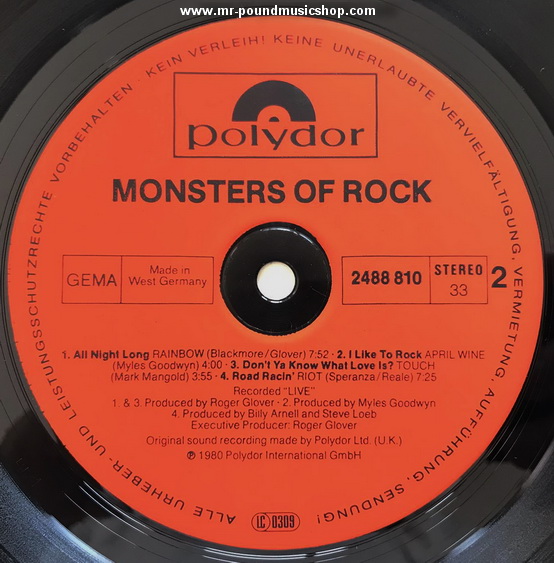 Various Artists - Monsters of Rock