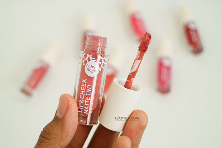 Lip & Cheek Matte Tint Baby Bright