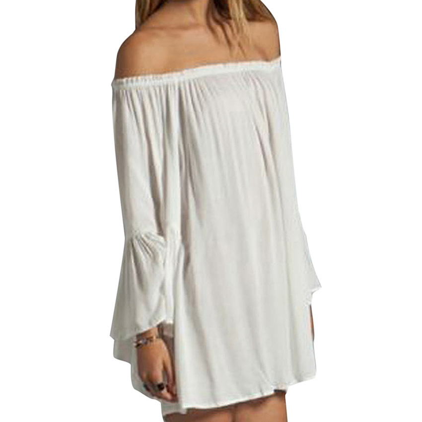 zanzea Long Sleeve Party Mini Dress (Black)