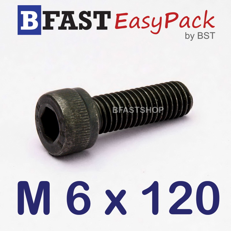 สกรูหัวจมดำ M 6 x 120 *เกลียวครึ่ง*