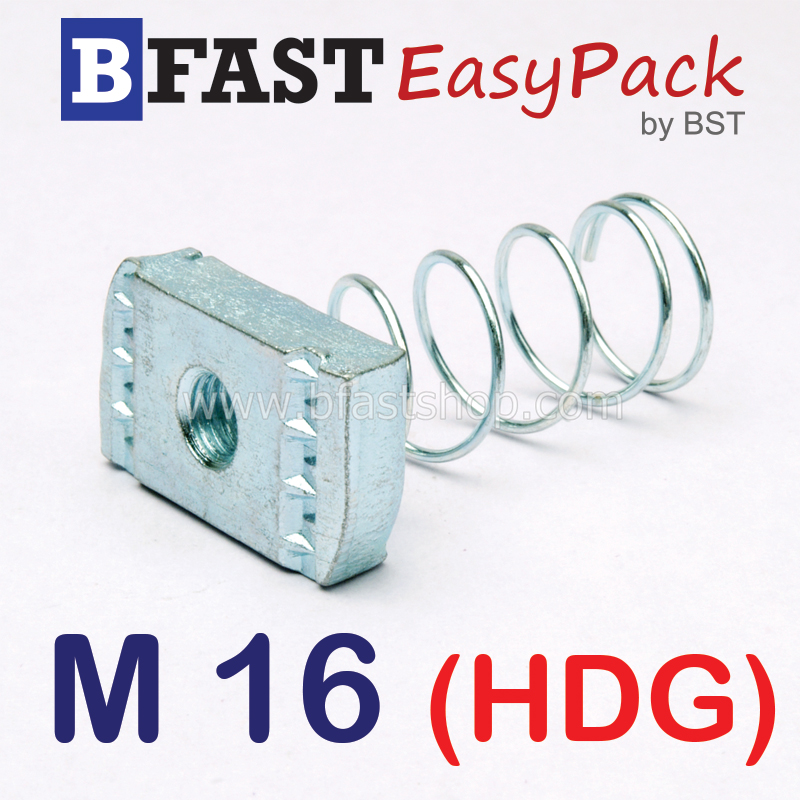 สปริงนัท M16 (ชุบ HDG.)